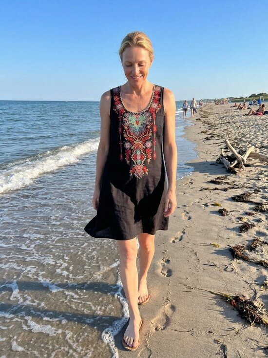 Johnny Was Tops - Johnny Was Anniek Trapeze Tunic Black NWT